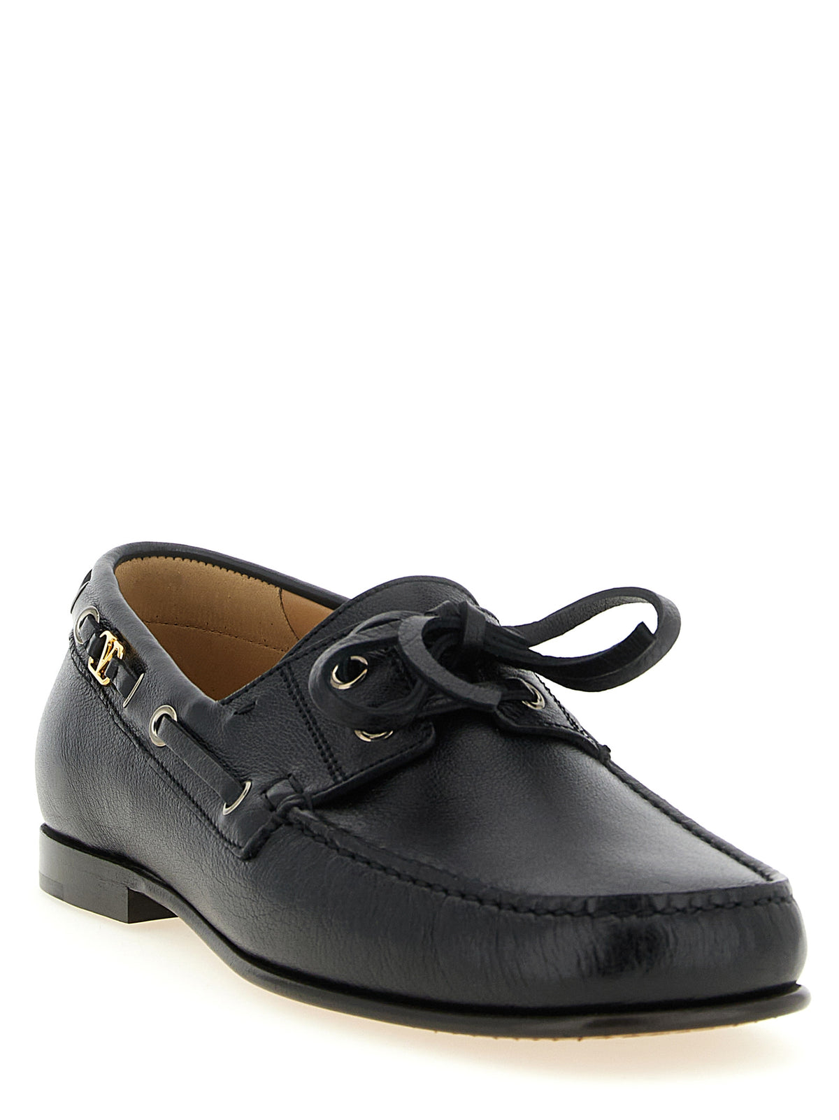 Mocassins en cuir noir