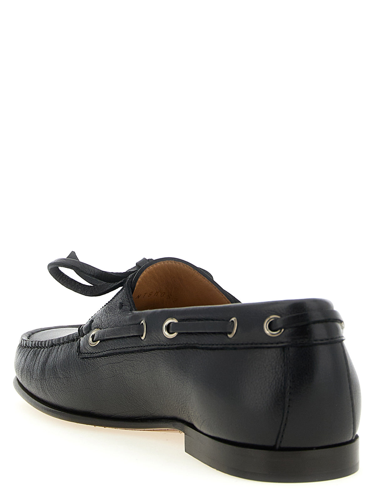 Mocassins en cuir noir