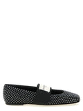 Black Leather Ballet Flats