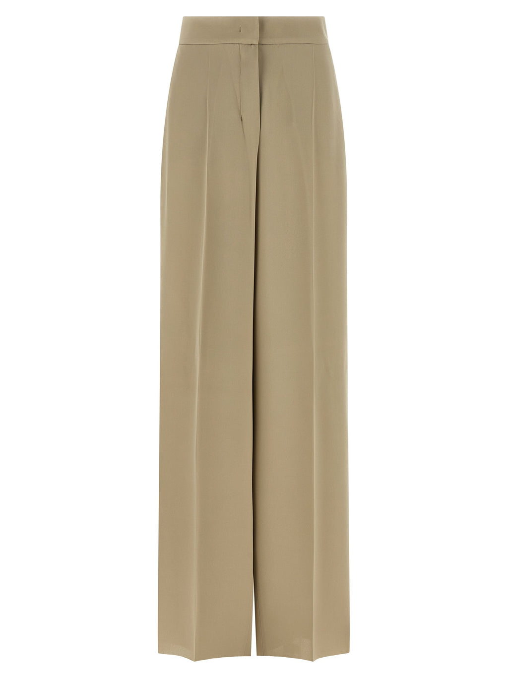 Pantalon en soie beige