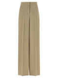 Pantalon en soie beige