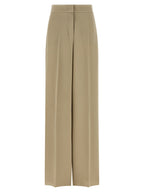 Pantalon en soie beige