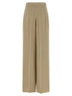 Pantalon en soie beige