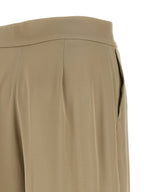Pantalon en soie beige