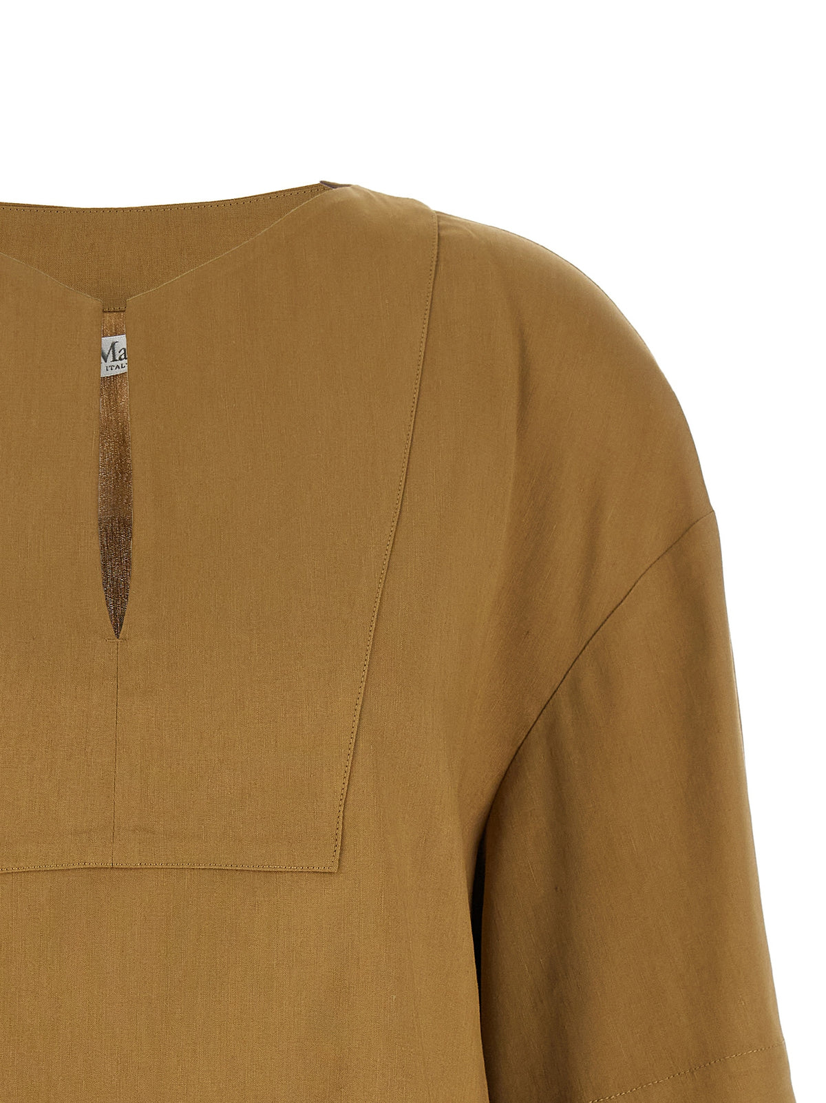 Chemisier en lin beige