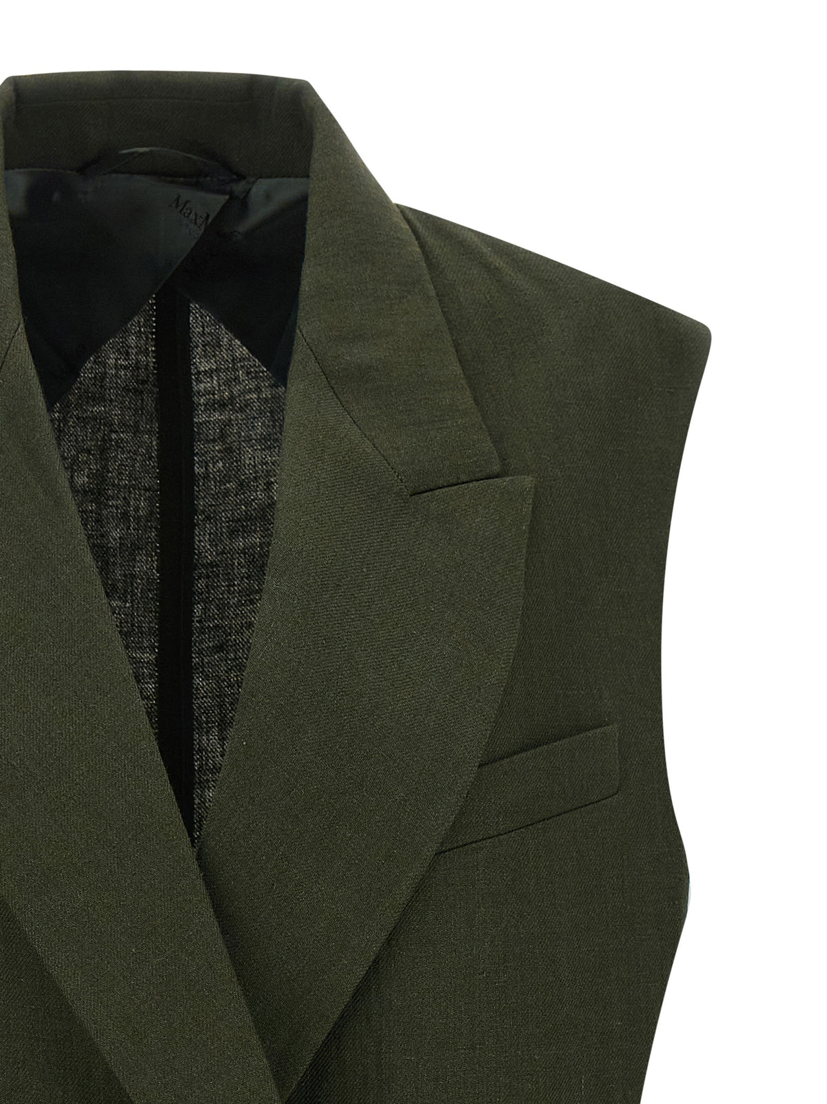 Veste en lin verte
