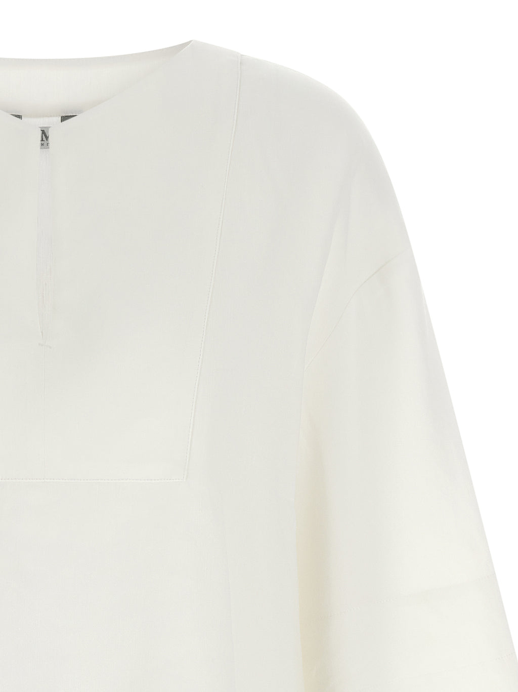 Chemisier en lin blanc