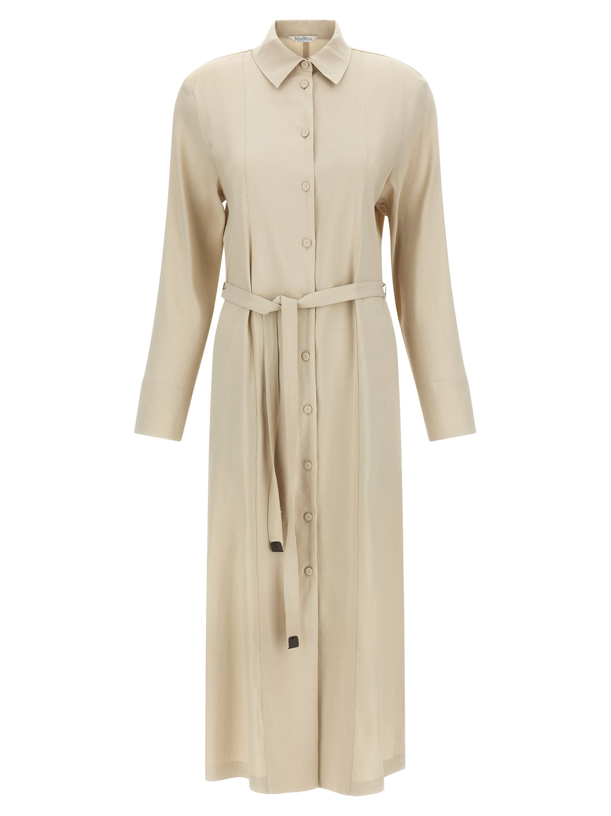 Robe en lin beige