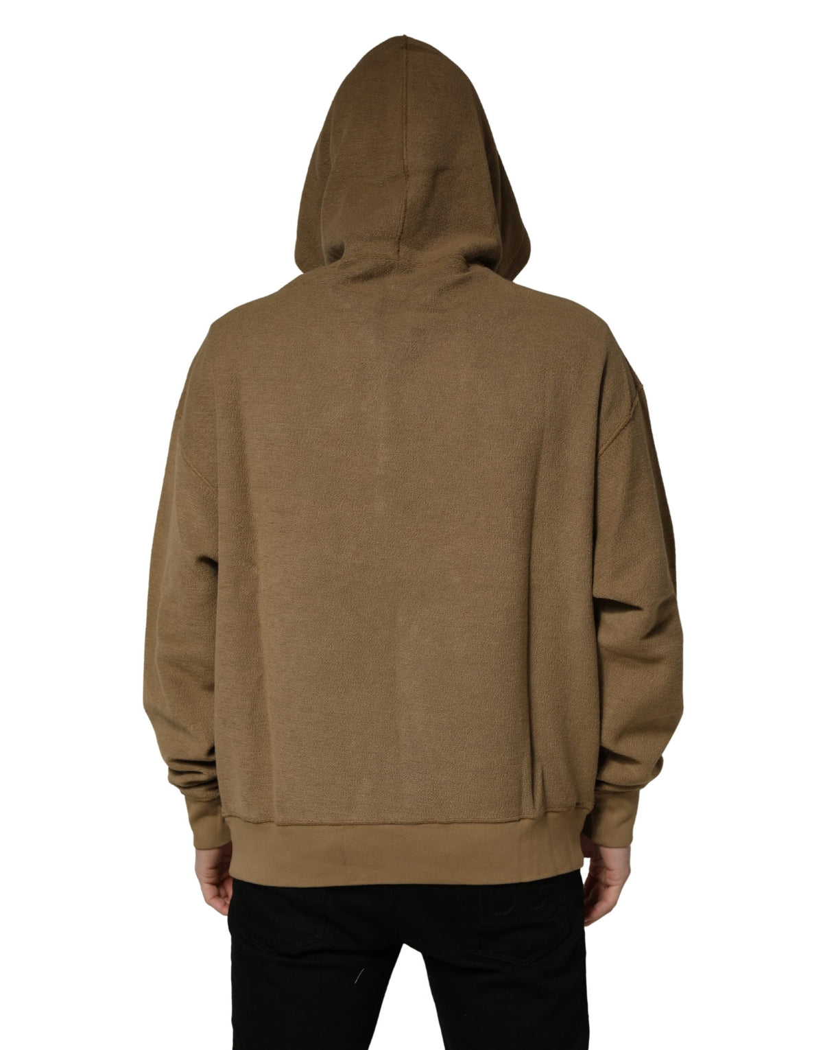 Logo Cotton Hoodie – Brown