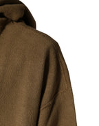Logo Cotton Hoodie – Brown