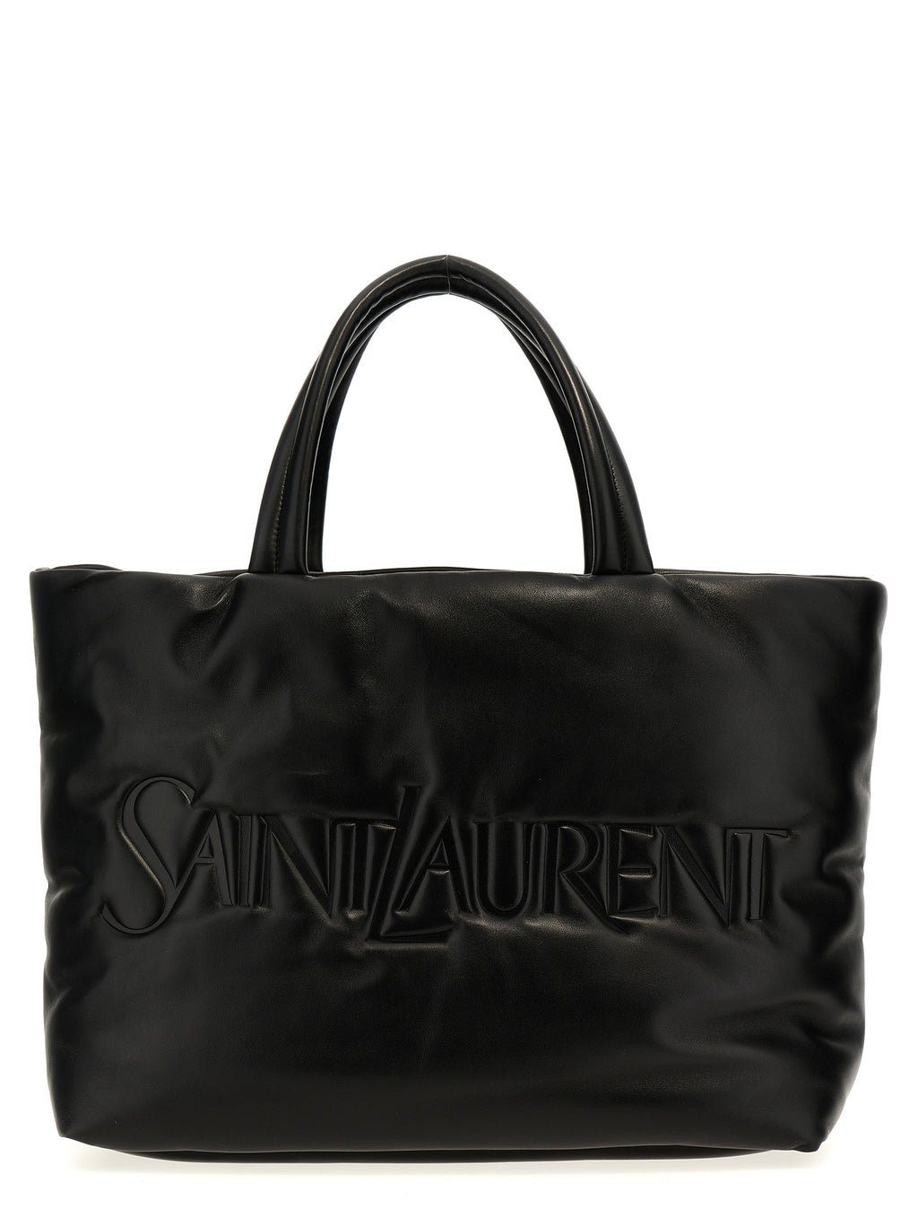 Sac cabas en cuir noir