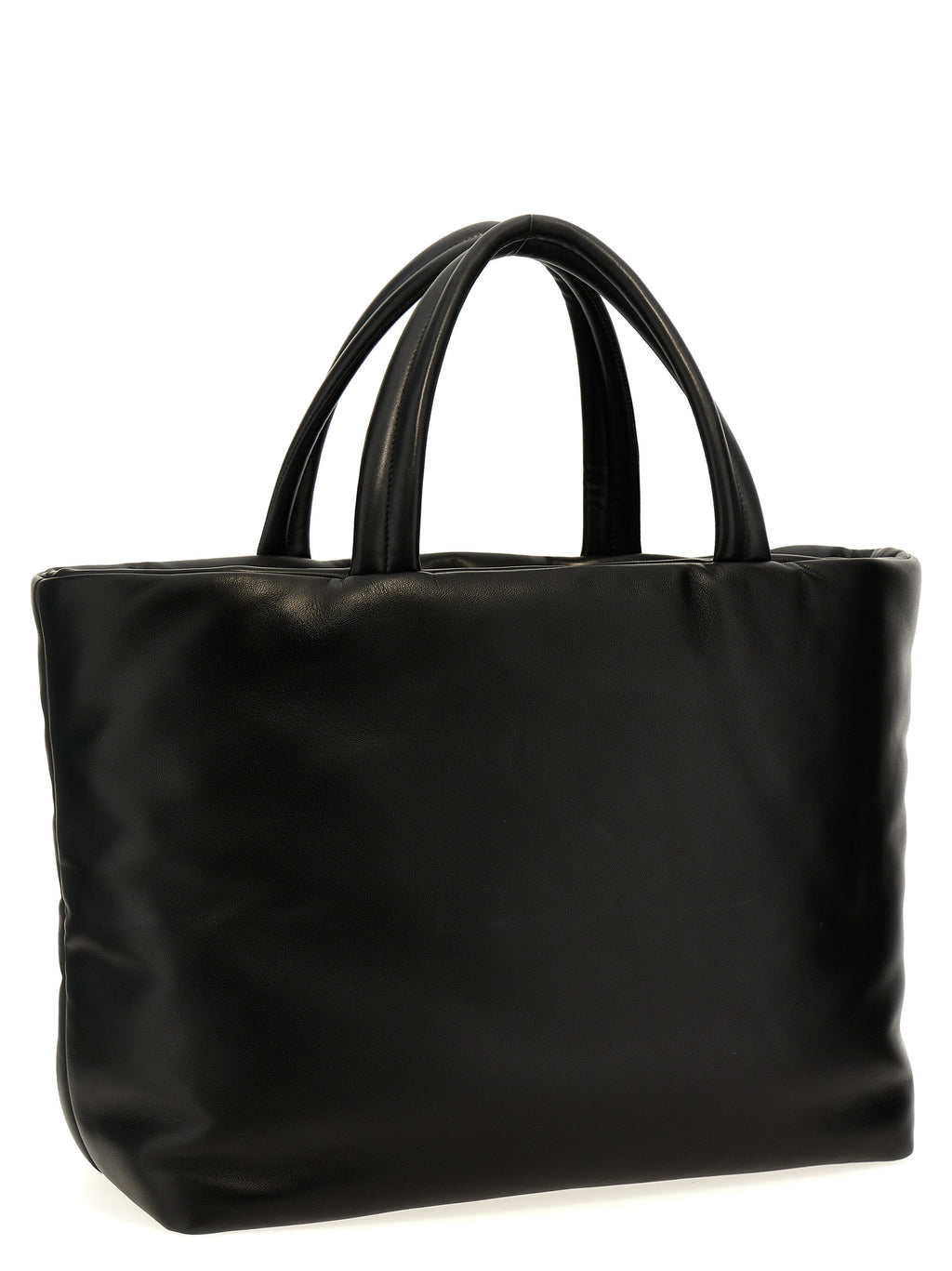 Sac cabas en cuir noir