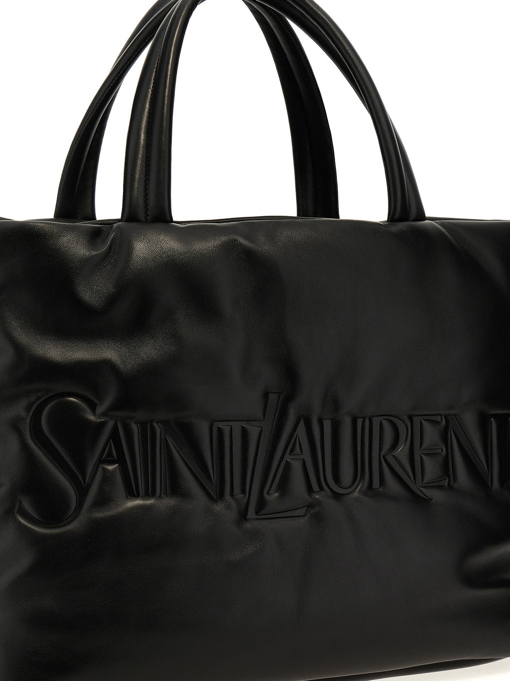 Sac cabas en cuir noir