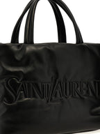 Sac cabas en cuir noir