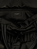 Sac cabas en cuir noir