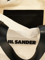 White and Black Tote Bag