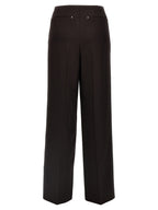 Pantalon en laine vierge violet