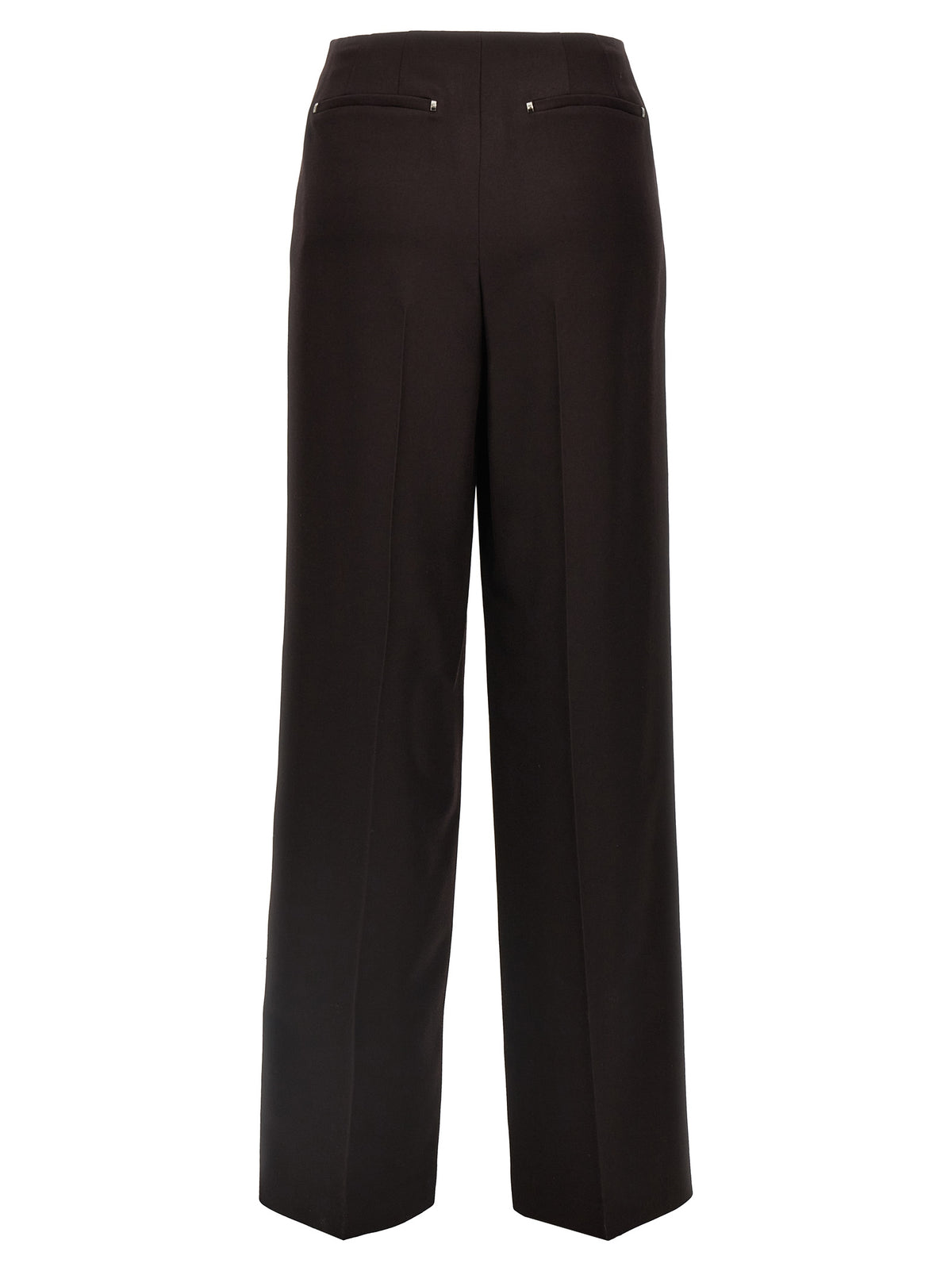 Pantalon en laine vierge violet