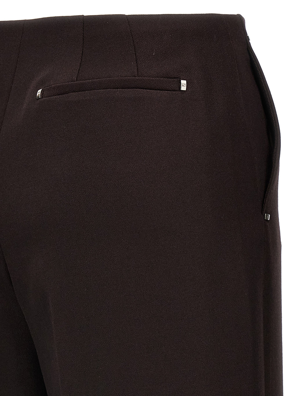 Pantalon en laine vierge violet