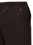 Pantalon en laine vierge violet