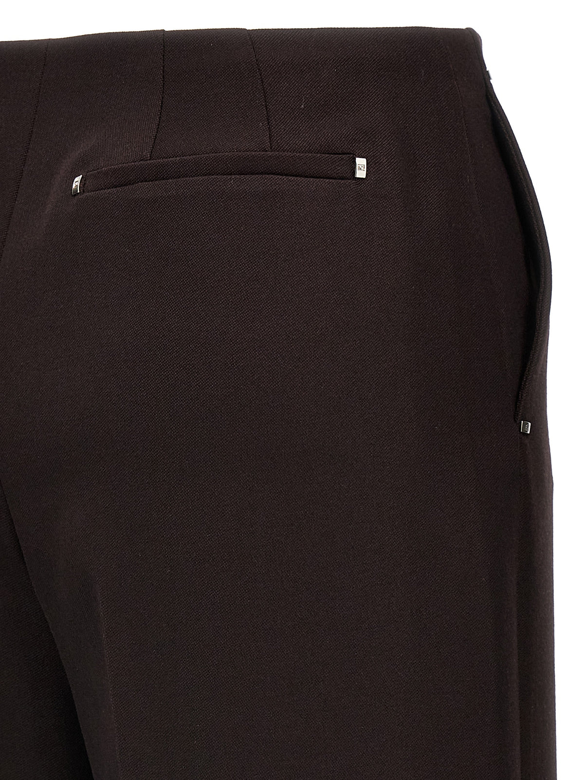 Pantalon en laine vierge violet