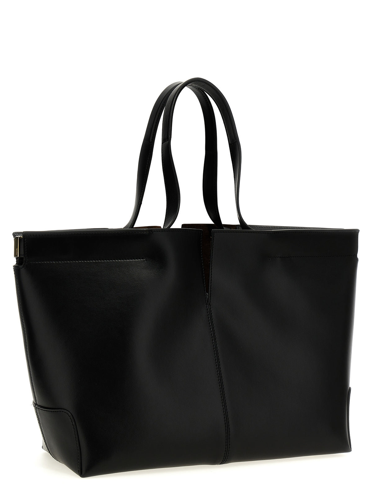 Sac cabas en daim noir