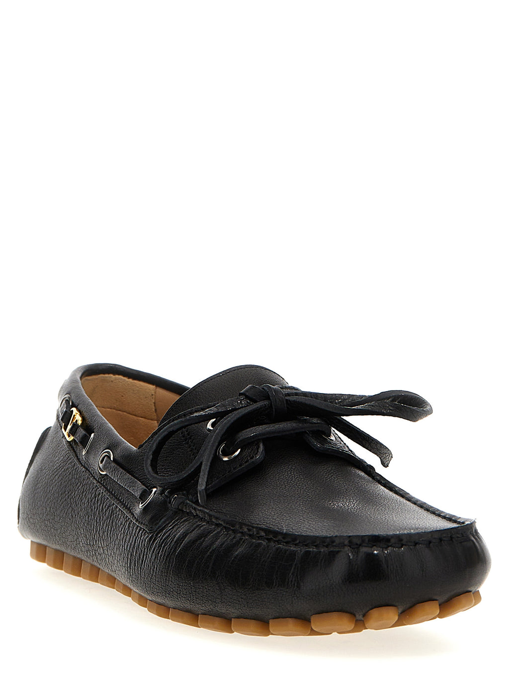 Mocassins en cuir noir