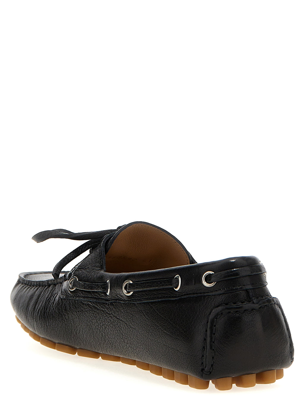 Mocassins en cuir noir