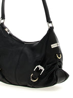 Sac à bandoulière Voyou en cuir d’agneau – Noir