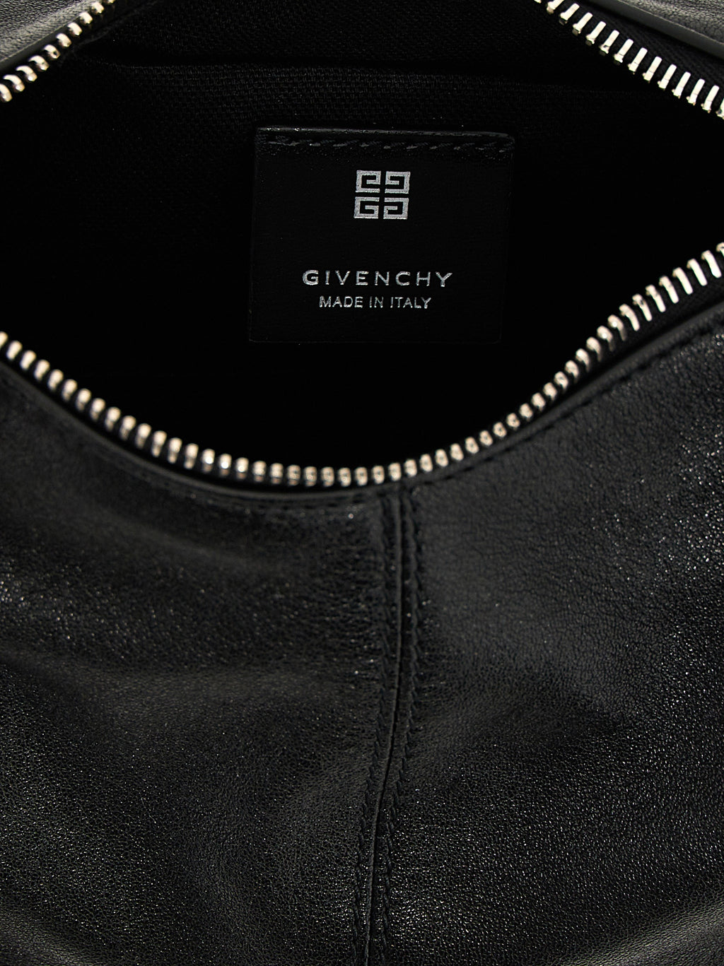 Sac à bandoulière Voyou en cuir d’agneau – Noir