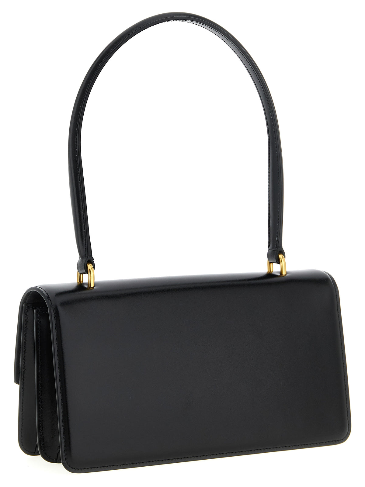 Sac à bandoulière en cuir noir