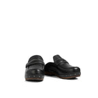 Mules en cuir – Noir