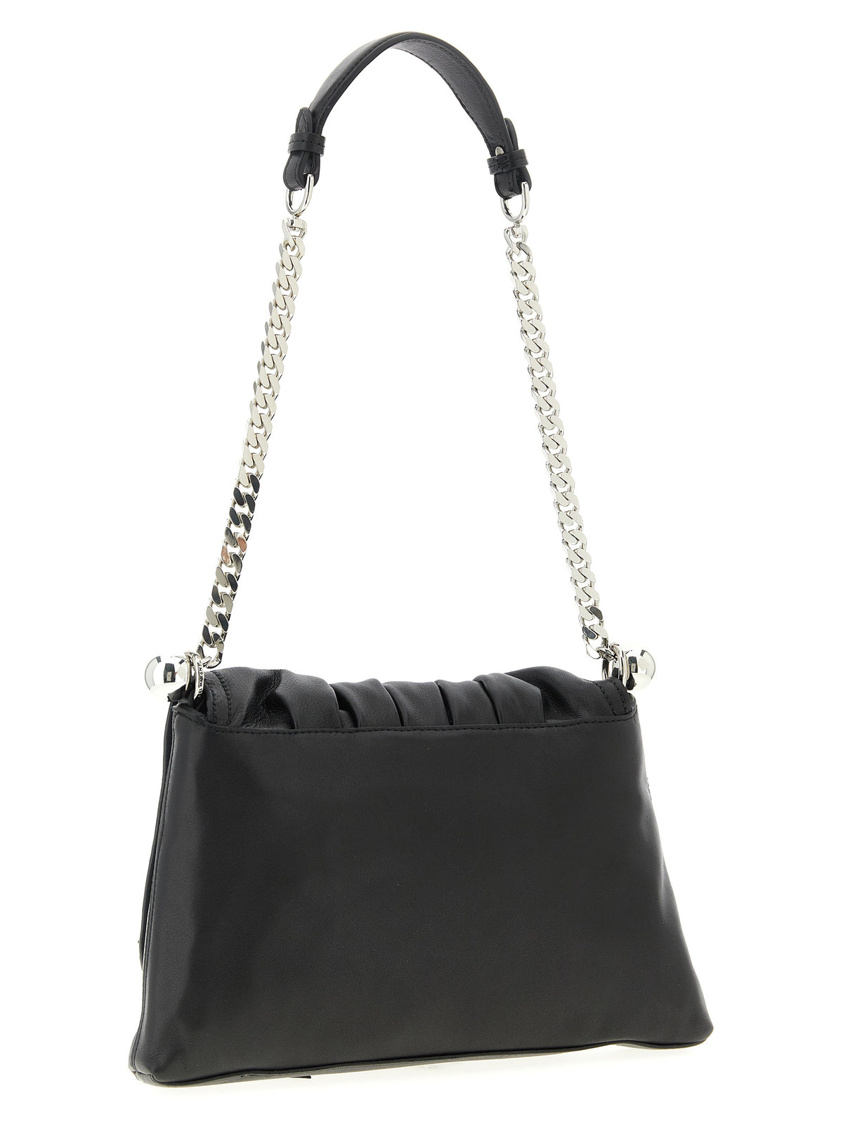 Leather Shoulder Bag – Black