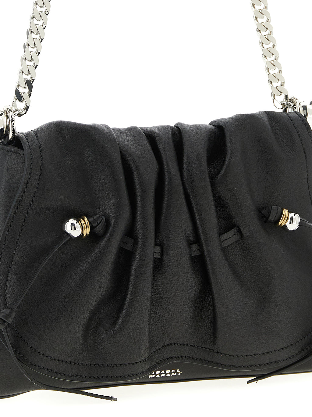 Leather Shoulder Bag – Black