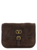 Sac bandoulière en daim marron