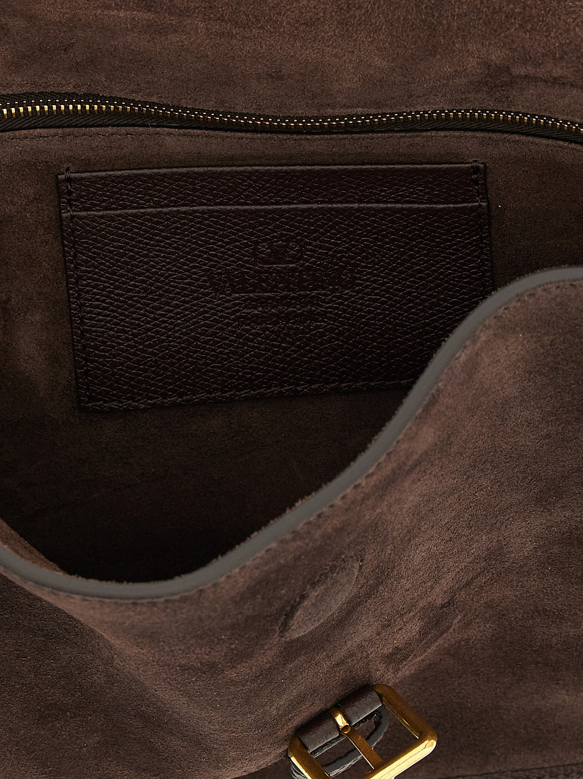 Sac bandoulière en daim marron