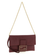 Burgundy Leather Clutch Bag