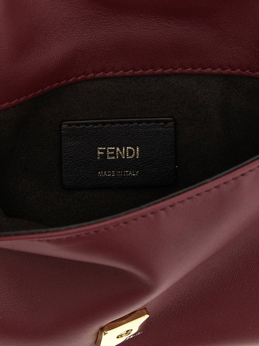 Burgundy Leather Clutch Bag