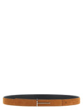 Ceinture en cuir multicolore