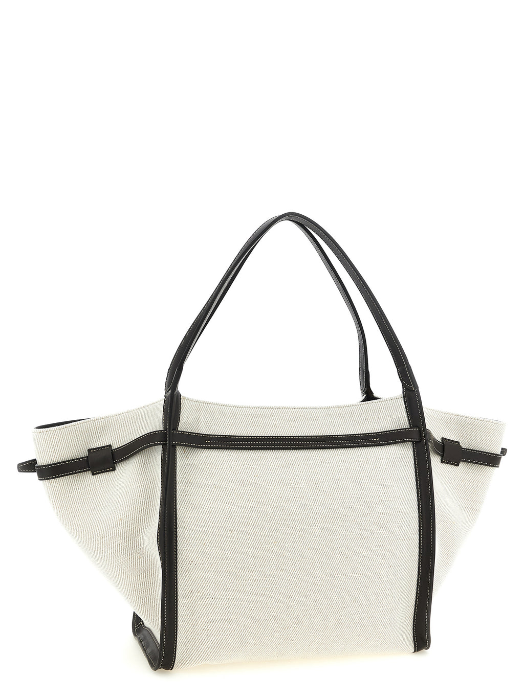 Sac fourre-tout en lin multicolore