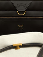Sac fourre-tout en lin multicolore