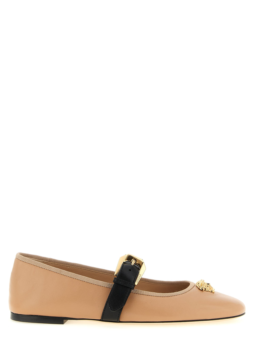 Ballerines en cuir rose