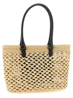 Sac bandoulière en viscose beige