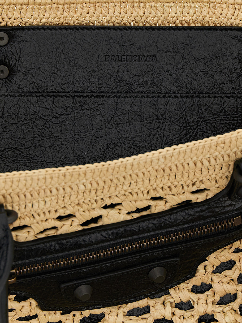 Sac bandoulière en viscose beige