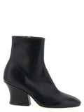 Bottines en cuir noir