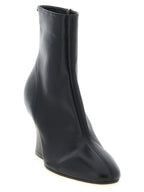 Bottines en cuir noir