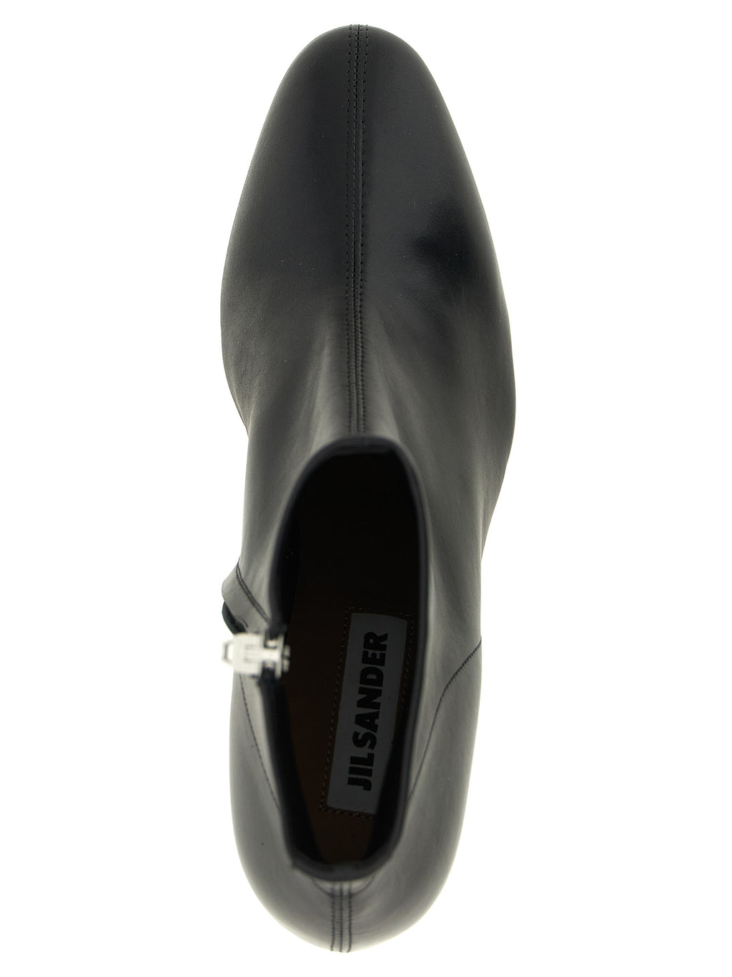 Bottines en cuir noir