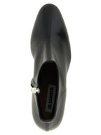 Bottines en cuir noir