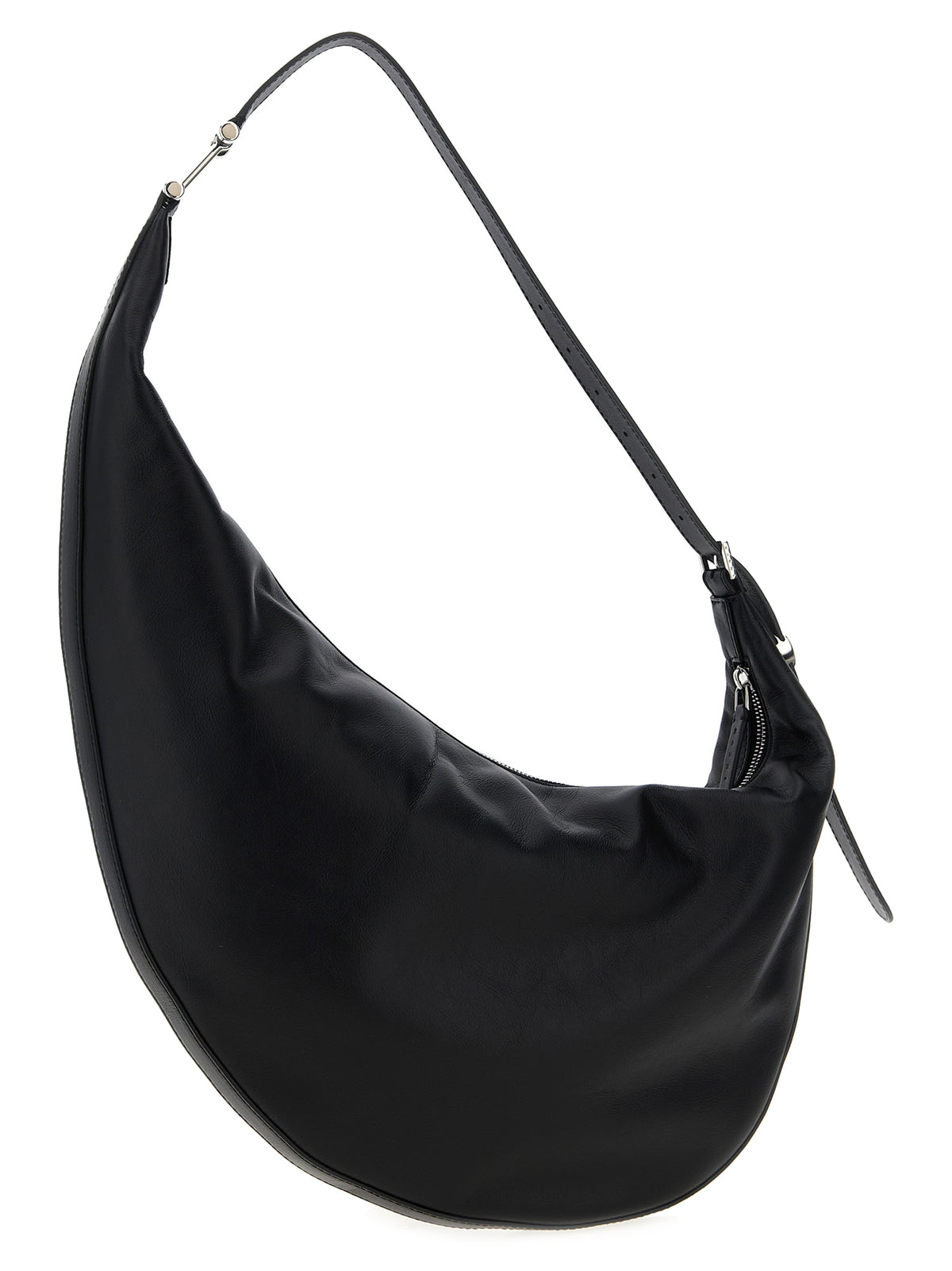 Sac à bandoulière en cuir – Noir