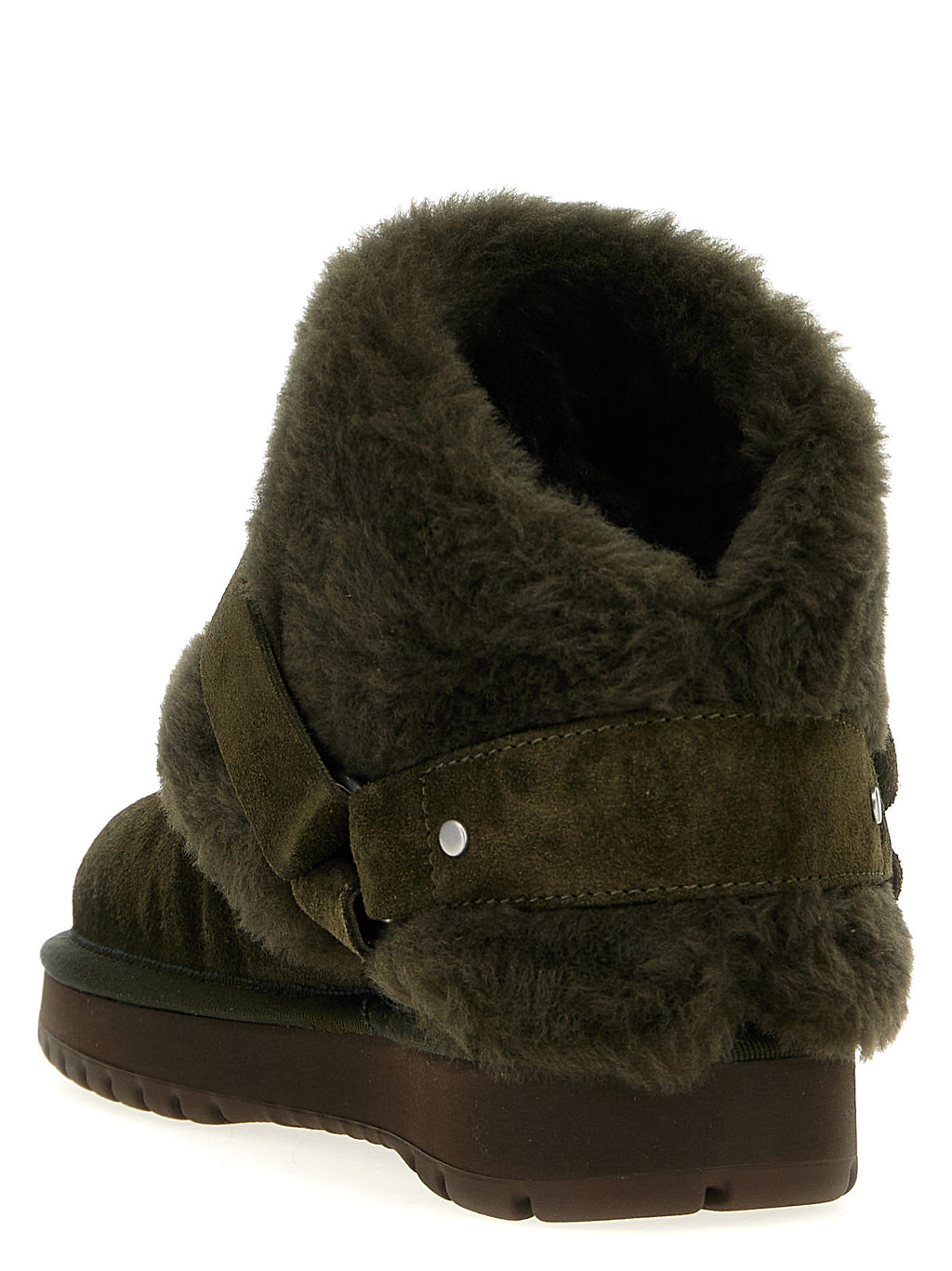 Bottines en cuir bicolores